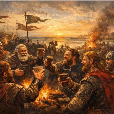 Victories were celebrated with mead